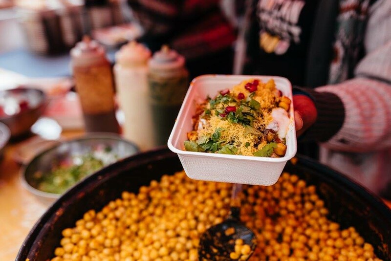 Dosa being served at Horn OK Please, Borough Market